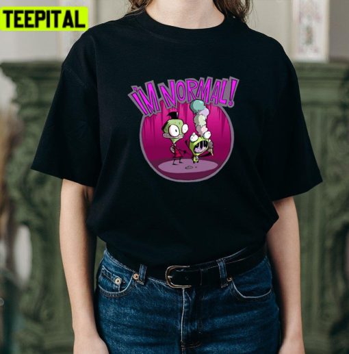 Purple Art I’m Normal Invader Zim Unisex T-Shirt