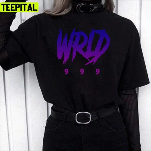 Purple Text Art 999 Juice Wrld Rap Hip Hop Unisex T-Shirt