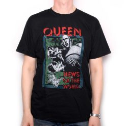 Queen News Of The World Retro Distressed Design 100 Official Unisex T-Shirt