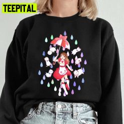 Raindrops Of Space Bee And Puppycat Unisex Sweatshirt