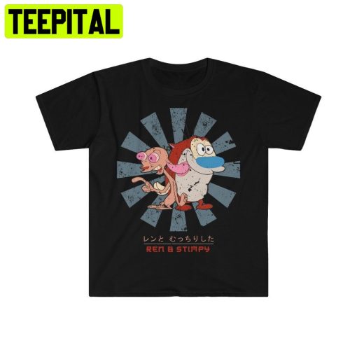 Ren And Stimpy Retro Japanese Trending Unisex Shirt