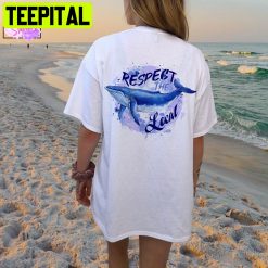 Respect The Local Summer Vacation Whale Unisex T-Shirt