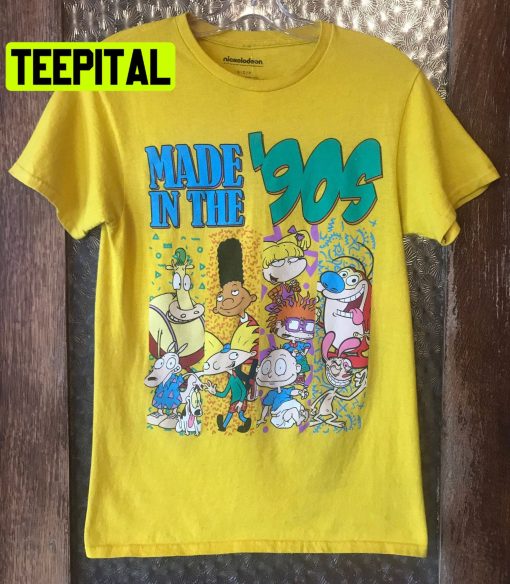 Retro Made In The 90s Nickelodeon Trending Unisex Shirt