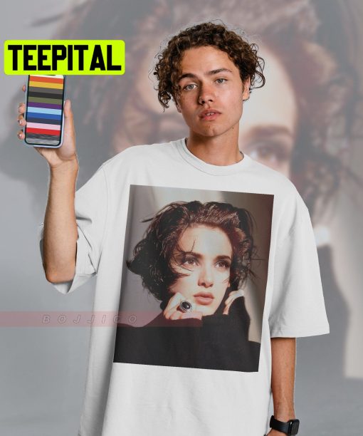 Retro Photo Of Winona Ryder Beautiful Actress Trending Unisex Shirt