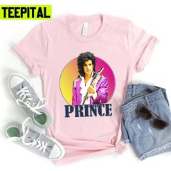 Retro Portrait Sunset Computer Blue Prince Singer Unisex T-Shirt