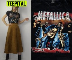 Retro Skeleton Metal Rock Band Trending Unisex T-Shirt