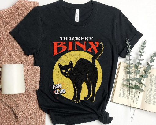 Retro Thackery Binx Fan Club Hocus Pocus Black Cat Sanderson Sisters Witch Disney Halloween Unisex T-Shirt