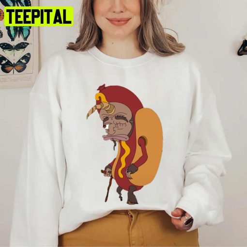 Rick The Hot Dog Monster Big Mouth Unisex Sweatshirt