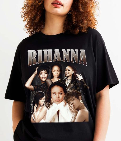 Rihanna Retro Hip Hop 90s Famous Design And Unisex T-Shirt