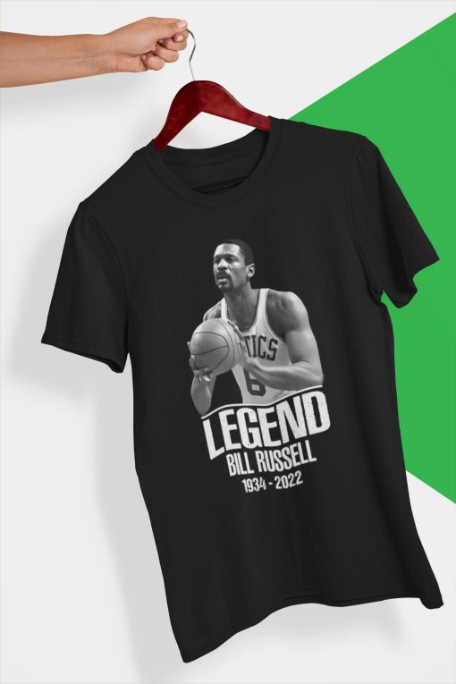 Rip The Legend Bill Russell Iconic Design Unisex T-Shirt