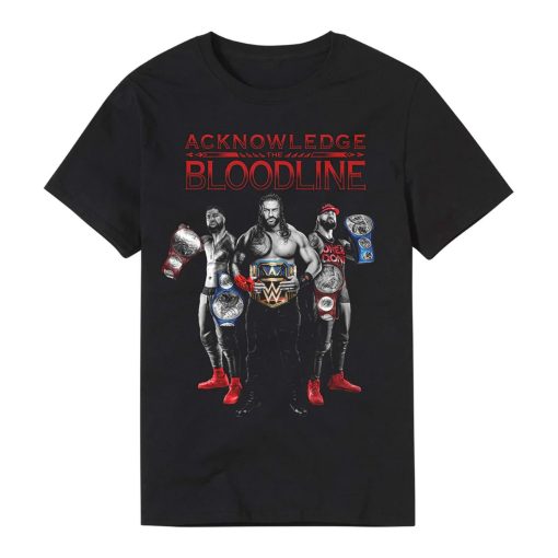 Roman Reigns Acknowledge The Bloodline Acknowledge New Art T-Shirt