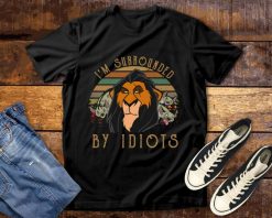 Scar Surrounded by Idiots Lion King Vintage Retro Disney T-Shirt