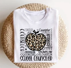 School Counselor Typography Unisex T-Shirt