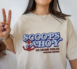 Scoops Ahoy Ice Cream Parlor Scoops Ahoy Logo New Art T-Shirt