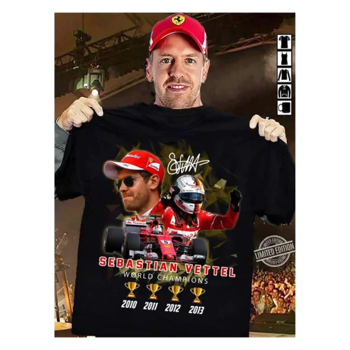 Sebastian Vettel World Champion Thank You For The Memories 2022 F1 Legend Unisex T-Shirt