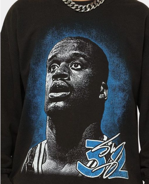 Shaq Face Player Basketball Crewneck Basketball Team Player Unisex T-Shirt