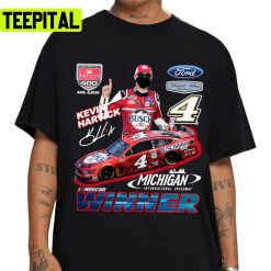 Signature Michigan International Speedway Retro Nascar Car Racing Kevin Harvick Unisex T-Shirt