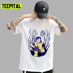 Sitting Alone Coraline Halloween Art Unisex T-Shirt