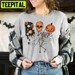 Skeleton Boo Halloween Unisex T-Shirt