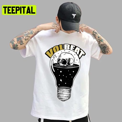 Skull In Lightbulb Volbeat Band Unisex T-Shirt