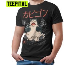 Snorlax Kaiju Japanese Monster Movie Funny Trending Unisex T-Shirt