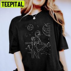 Space Girl Cute Drawing Unisex Shirt