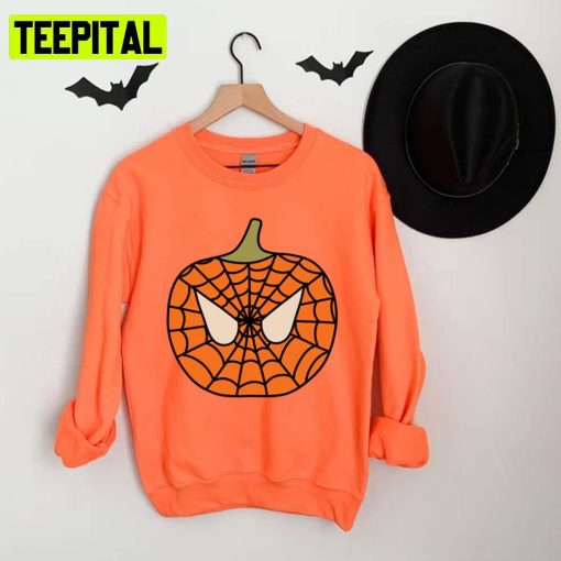 Spidey Pumpkin Halloween Design Unisex T-Shirt