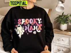 Spooky Mama Spooky Mom Vintage Halloween Trending Unisex Shirt