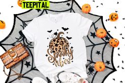 Spooky Vibes Halloween Leopard Trending Unisex Shirt
