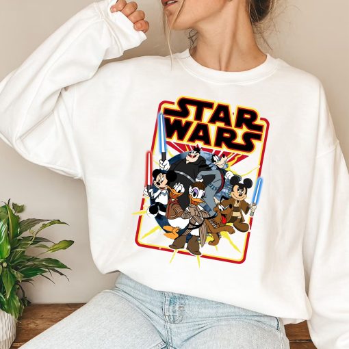 Star Wars Mickey Characters Vacation Disney Halloween New Art T-Shirt