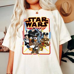 Star Wars Mickey Characters Vacation Disney Halloween New Art T-Shirt