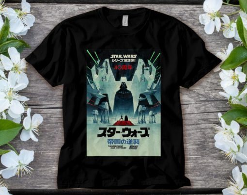 Star Wars The Empire Strikes Back 40th Anniversary Kanji T-Shirt