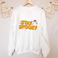 Stay Spooky Halloween With Ghost 70s Vintage Retro Trick Or Treat Sweatshirt