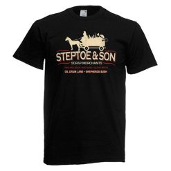 Steptoe and Son Retro Comedy Film Mens Black Navy T-Shirt