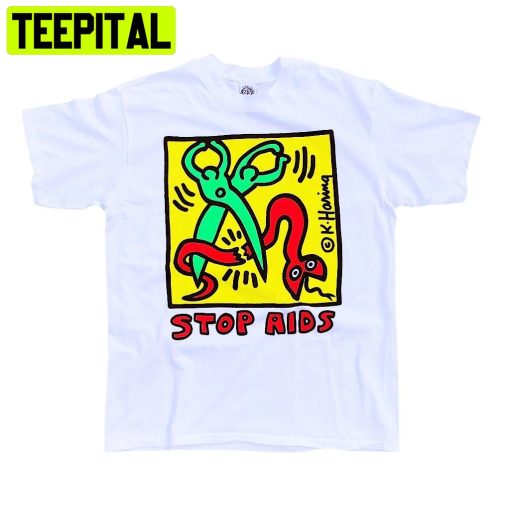 Stop Aids Vintage 1989 Keith Haring Unisex Shirt