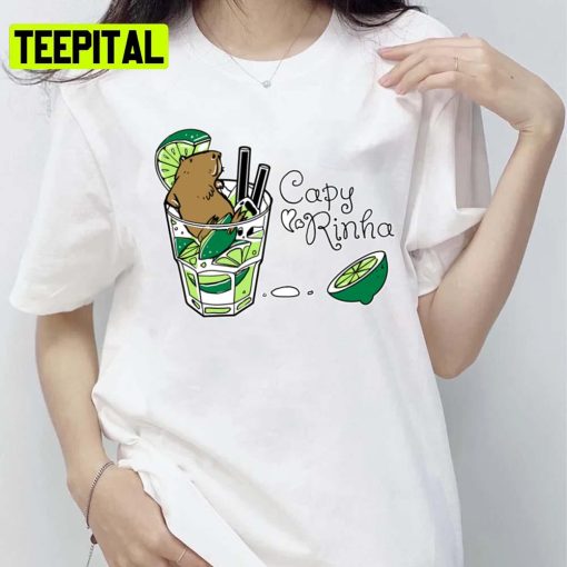 Summer Vibes Cabybara + Caipirinha = Capyrinha Unisex T-Shirt