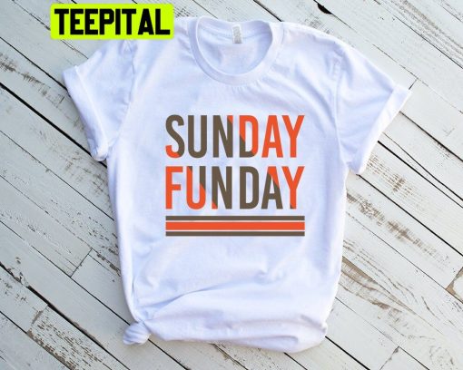 Sunday Funday Cleveland Browns Football Trending Unisex T-Shirt