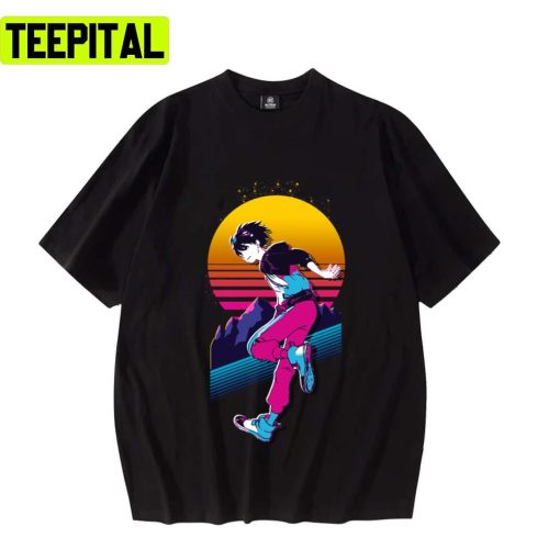 Sunset Design Takuma 80s Retro Digimon Survive Unisex T-Shirt