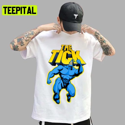 Superhero Parody Character With Logotype 1994 Tv Series The Tick Unisex T-Shirt