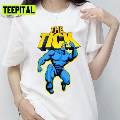 Superhero Parody Character With Logotype 1994 Tv Series The Tick Unisex T-Shirt