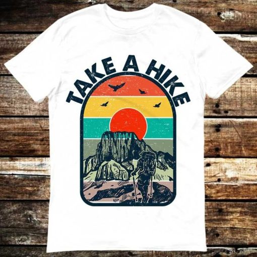 Take A Hike Typography Vitage T-Shirt