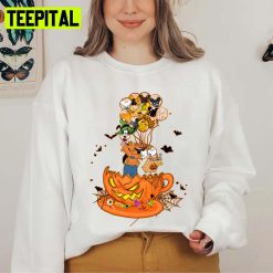 Teacup Goofy Holding Balloon Halloween Unisex Sweatshirt