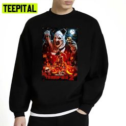 Terrifier 2 Horror Movie Poster Halloween Spooky Night Unisex Sweatshirt