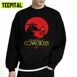 The Adventures Of 2 Cow And Chicken Cartoon Unisex Sweatshirt