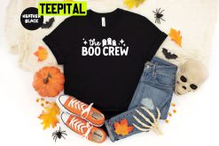 The Boo Crew Halloween With 3 Cute Ghosts Unisex T-Shirt