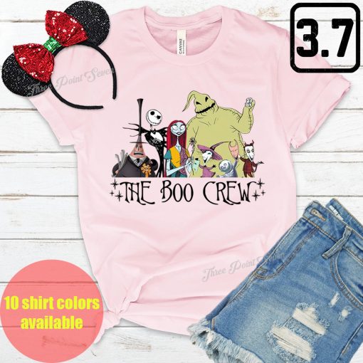 The Boo Crew Nightmare Before Christmas Matching Vacation Matching Disney Halloween Unisex T-Shirt