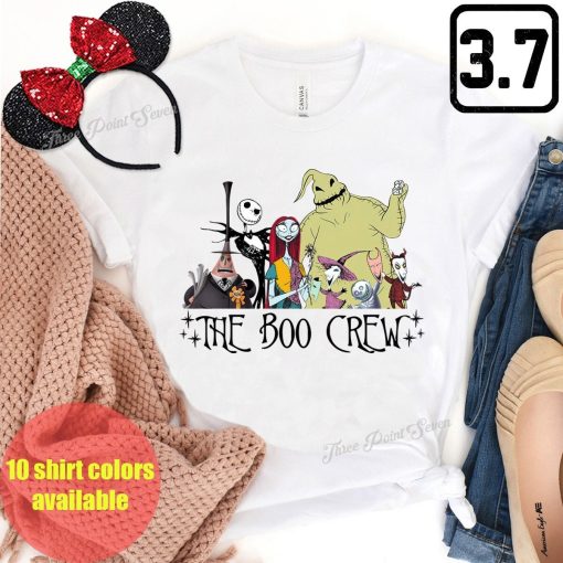 The Boo Crew Nightmare Before Christmas Matching Vacation Matching Disney Halloween Unisex T-Shirt