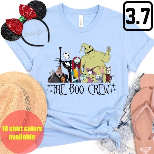 The Boo Crew Nightmare Before Christmas Matching Vacation Matching Disney Halloween Unisex T-Shirt