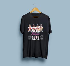 The Braves Baseball Dansby Swanson X Ronald Acuna Jr X Ozzie Albies And Matt Olson Abbey Road Signatures Unisex T-Shirt