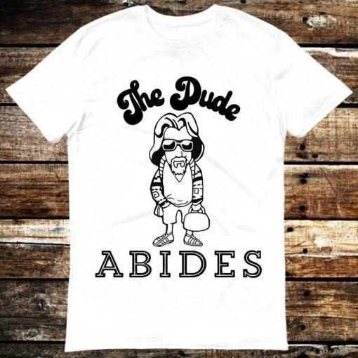 The Dude Abide Big Lebowski TV Series Retro T-Shirt